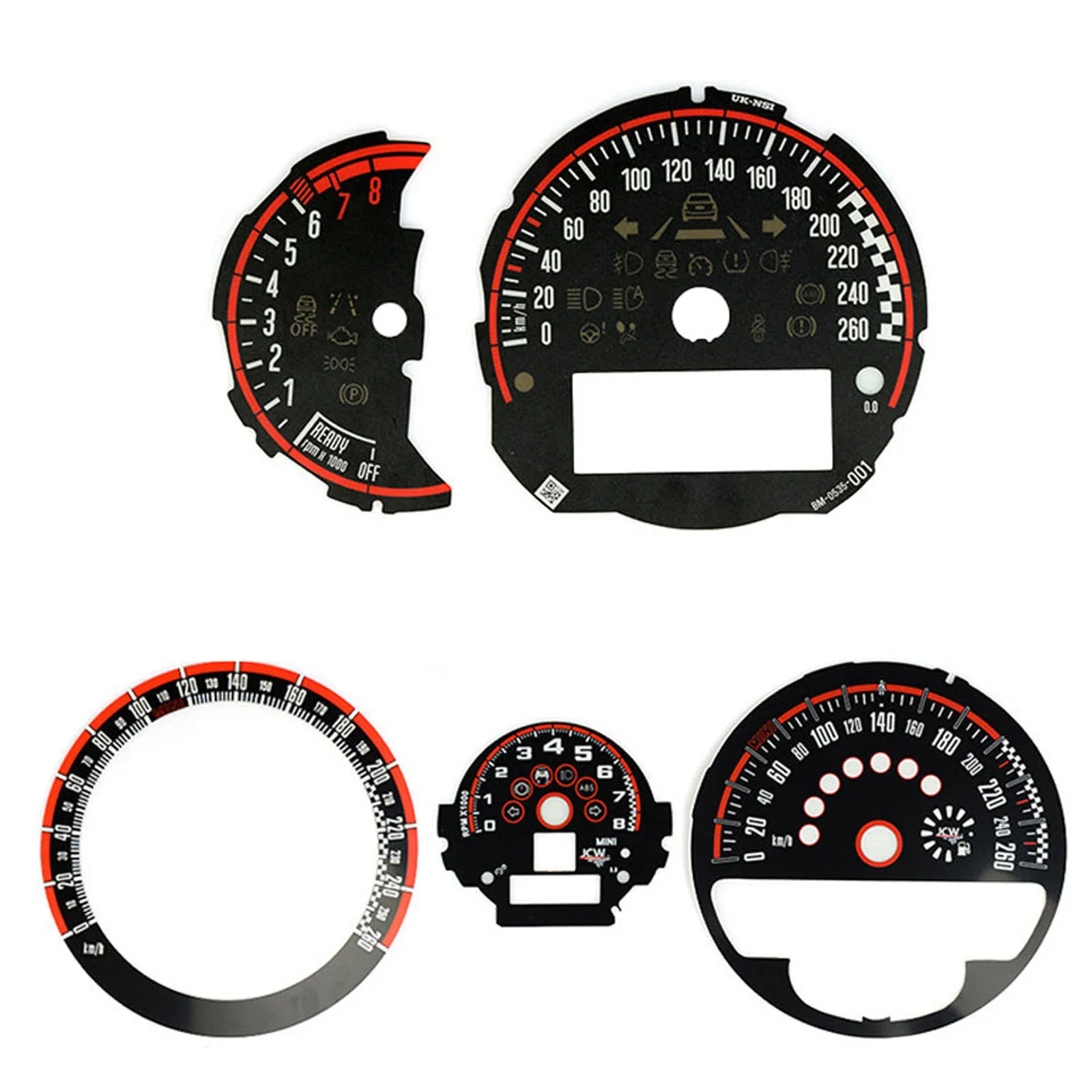 

Car Styling Speedometer Tachometer Dial Sticker for Mini Cooper JCW F54 F55 F56 F57 F60 R55 R56 R60 R61 Replacement Accessories