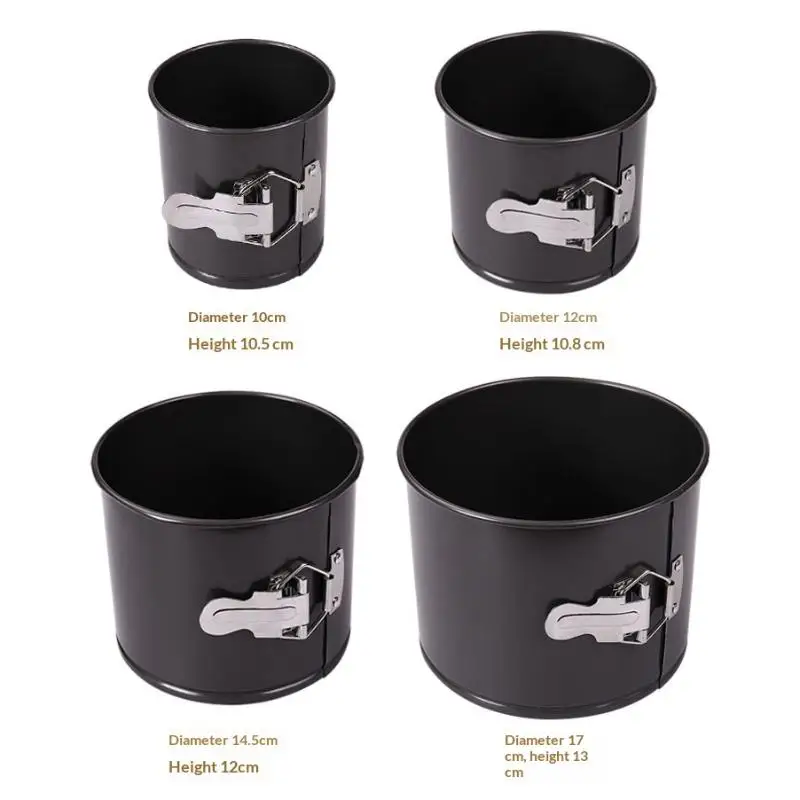 SE 1pc Carbon Steel Cakes Molds new Removable Bottom Kitchen Accessories Round Cake Pan Ring Bakeware Non-Stick Bake Mould