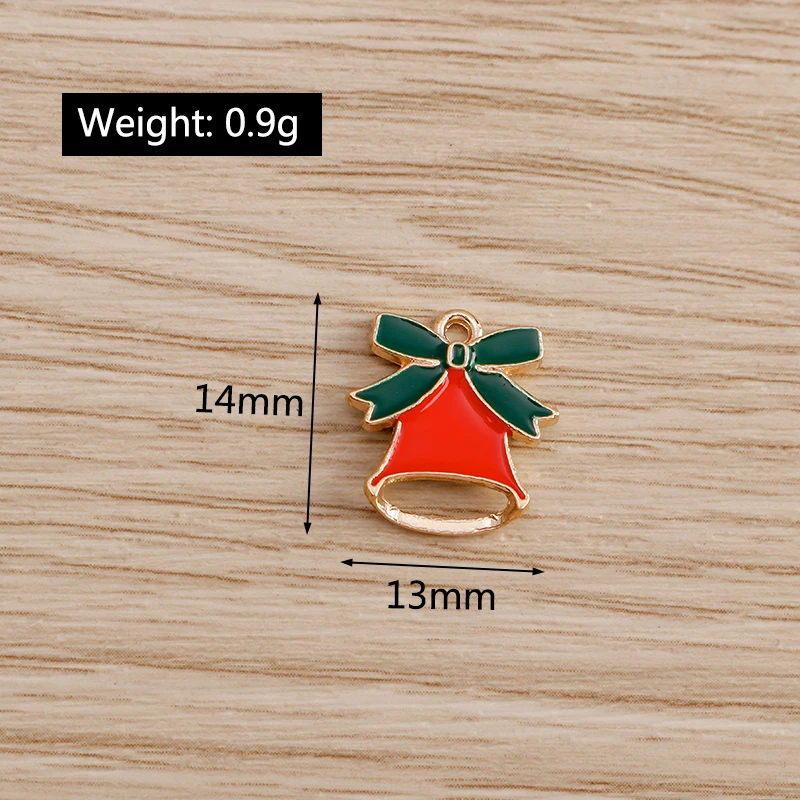 Tusember 20 Stück Emaille-Weihnachtsanhänger mit Weihnachtsmann, Hirsch und Schneeflocke für DIY-Anhänger, Halsketten, Ohrringe, Armbänder, handgefertigter Schmuck – Detail 21