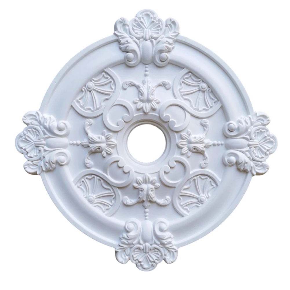 

Minimalist Ceiling Decoration Round PU Lamp Shade Living Room Lighting 39cm Easy Installation Ceiling Light Lamp