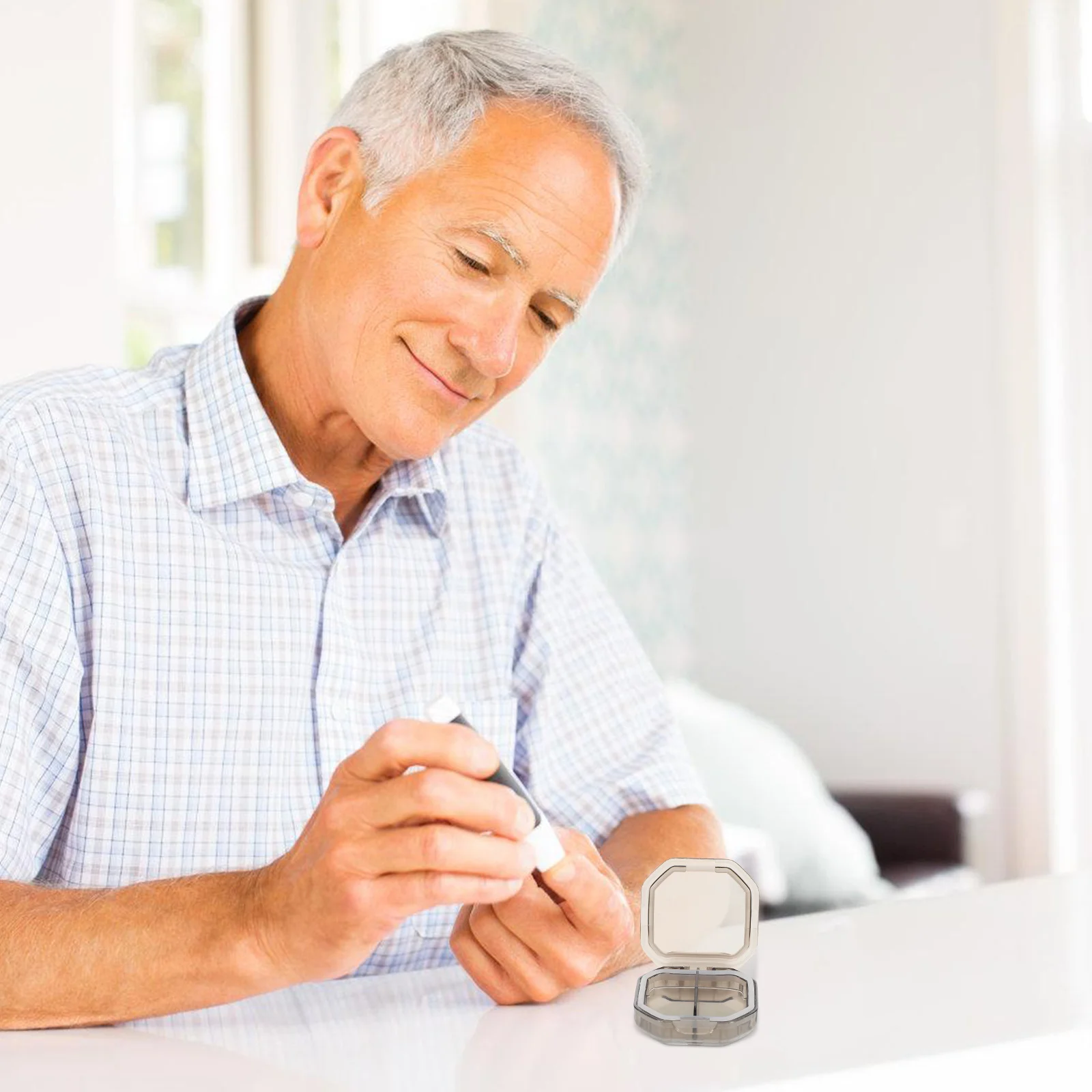 

Reusable Medicine Case Box Cap Small Travel Organizer Compact Portable Pills Storage Organizer Medicine Capsule Holder