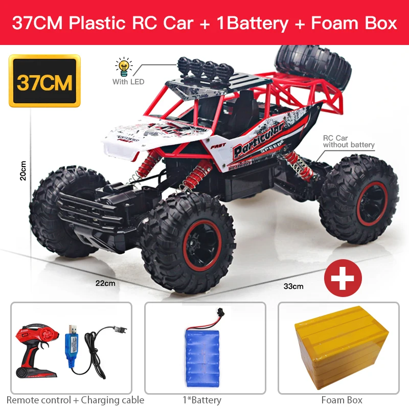ZWN 1:12 / 1:16 4WD RC auto met led-verlichting 2.4G radioafstandsbediening auto's buggy off-road controle vrachtwagens jongens speelgoed voor kinderen