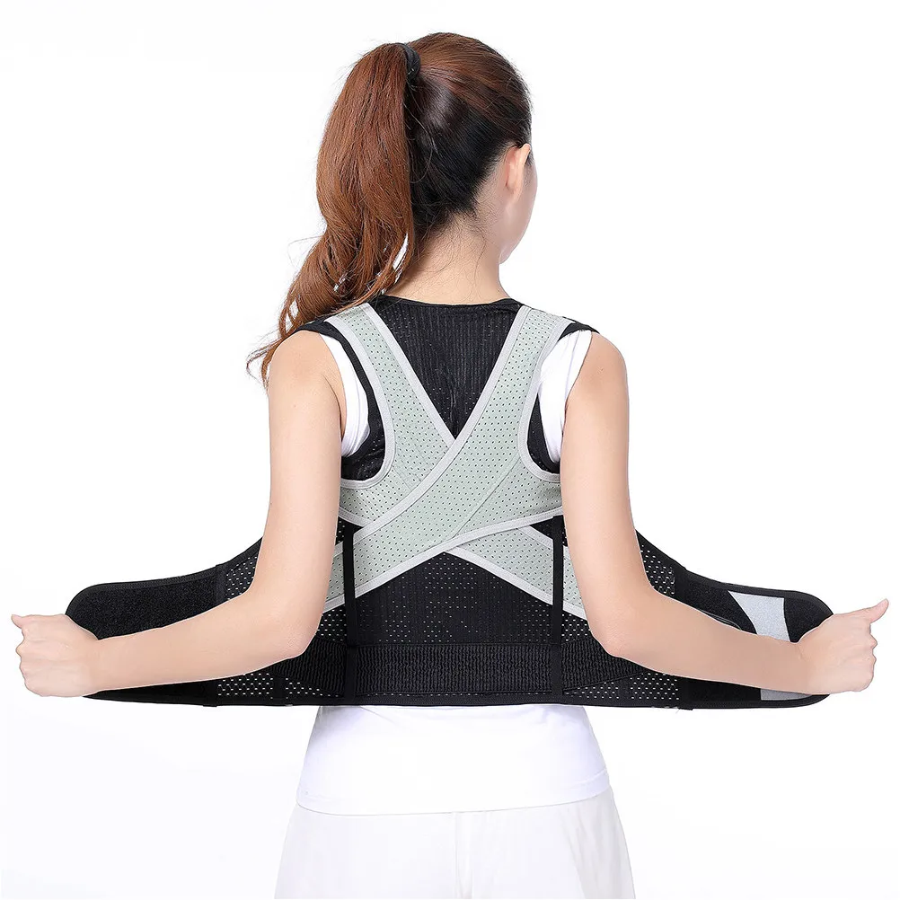 Breathable Humpback Corrector Back Belt Size Xs Posture Correction Sitting Support Back Shoulder Belt Lightweight Comfortable