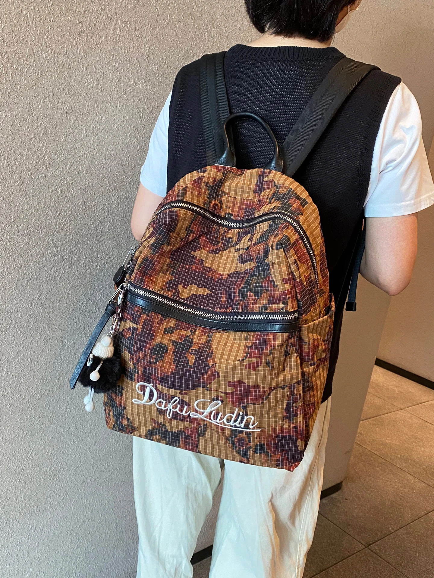 Luxury Brand Bolsa Feminina Backpack Women's 2025 New Mochila Femenina Camouflage Campus Girls Schoolbag Trendy Backpack