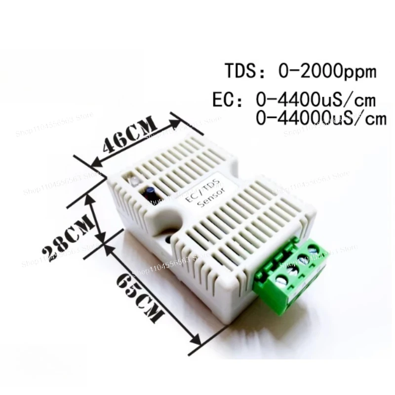 EC Conductivity Sensor Module TDS 4-20 mA 0-10 V RS485 Analog Output Voltage