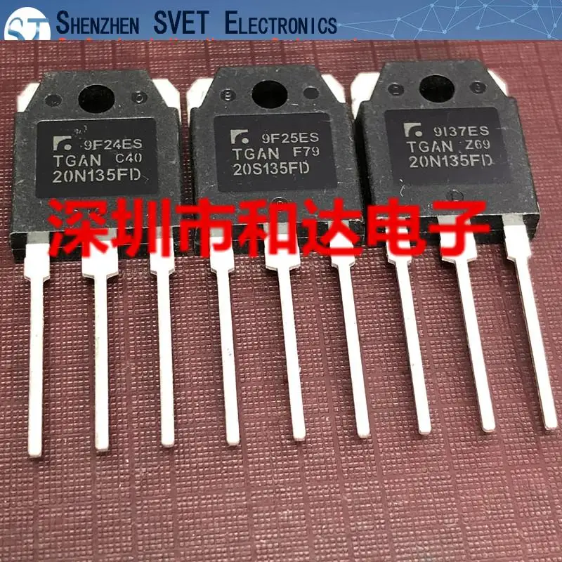 10PCS/Lot TGAN20N135FD  MOS TO-3P 1350V 20A  Import Original And New 100%Test In Stock