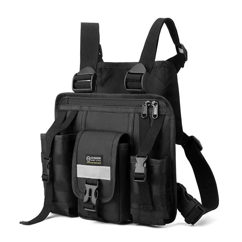 New vest bag  backpack Oxford cloth chest bags anti splash large capacity black sac men bolsos de pecho Мужская сумка 가방