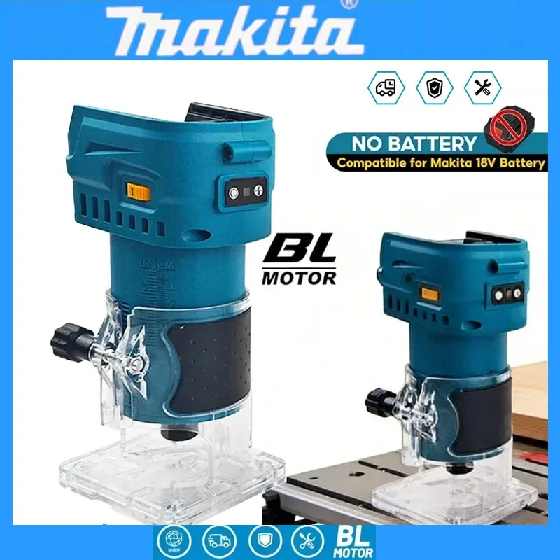 

Makita Brushless Lithium Battery Woodworking Trimming Machine Household Rechargeable Electric Tool 18V Battery