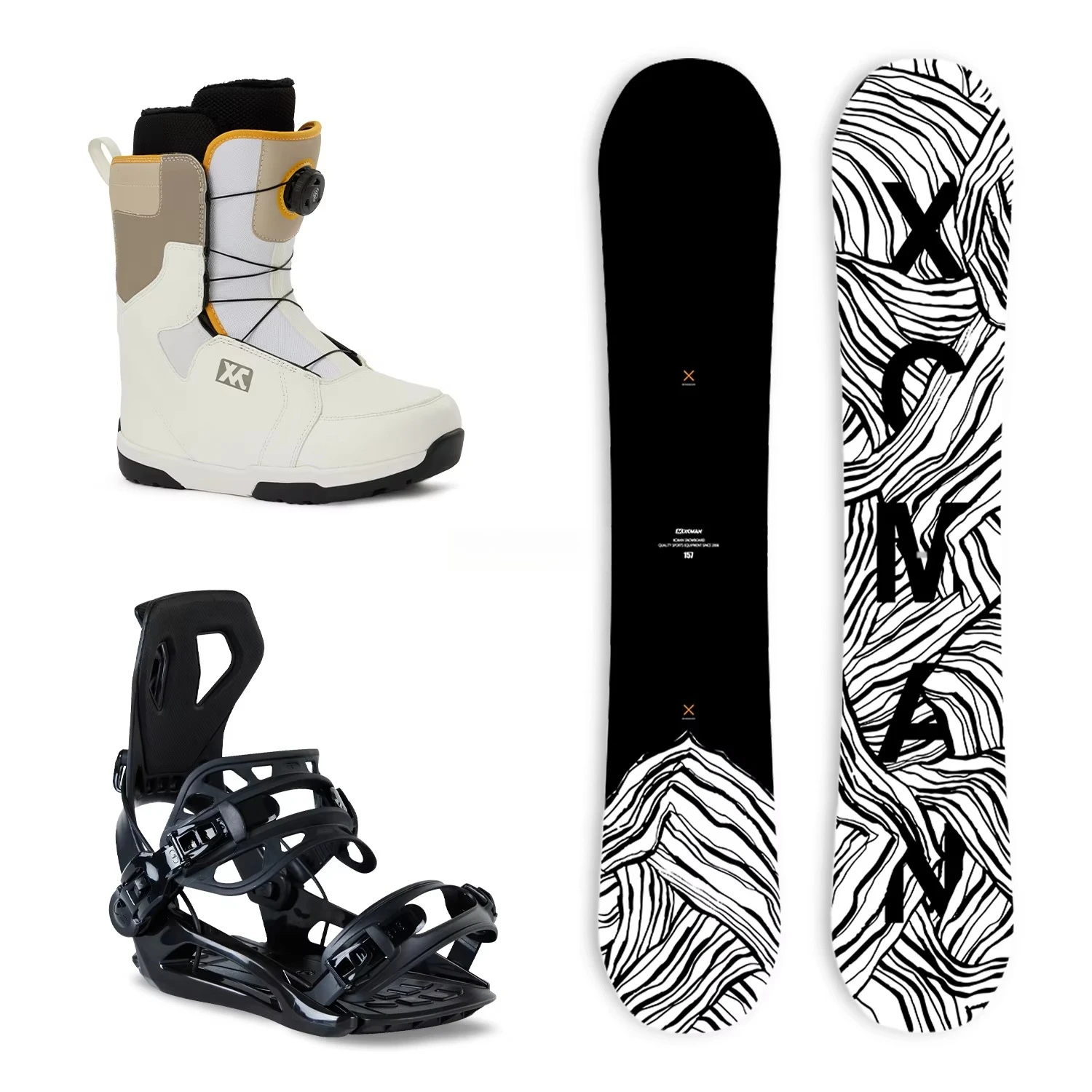 

Комплект для сноубординга XCMAN: крепления 360 Seco и ботинки XFITGO, универсальный, для начинающих, 2025