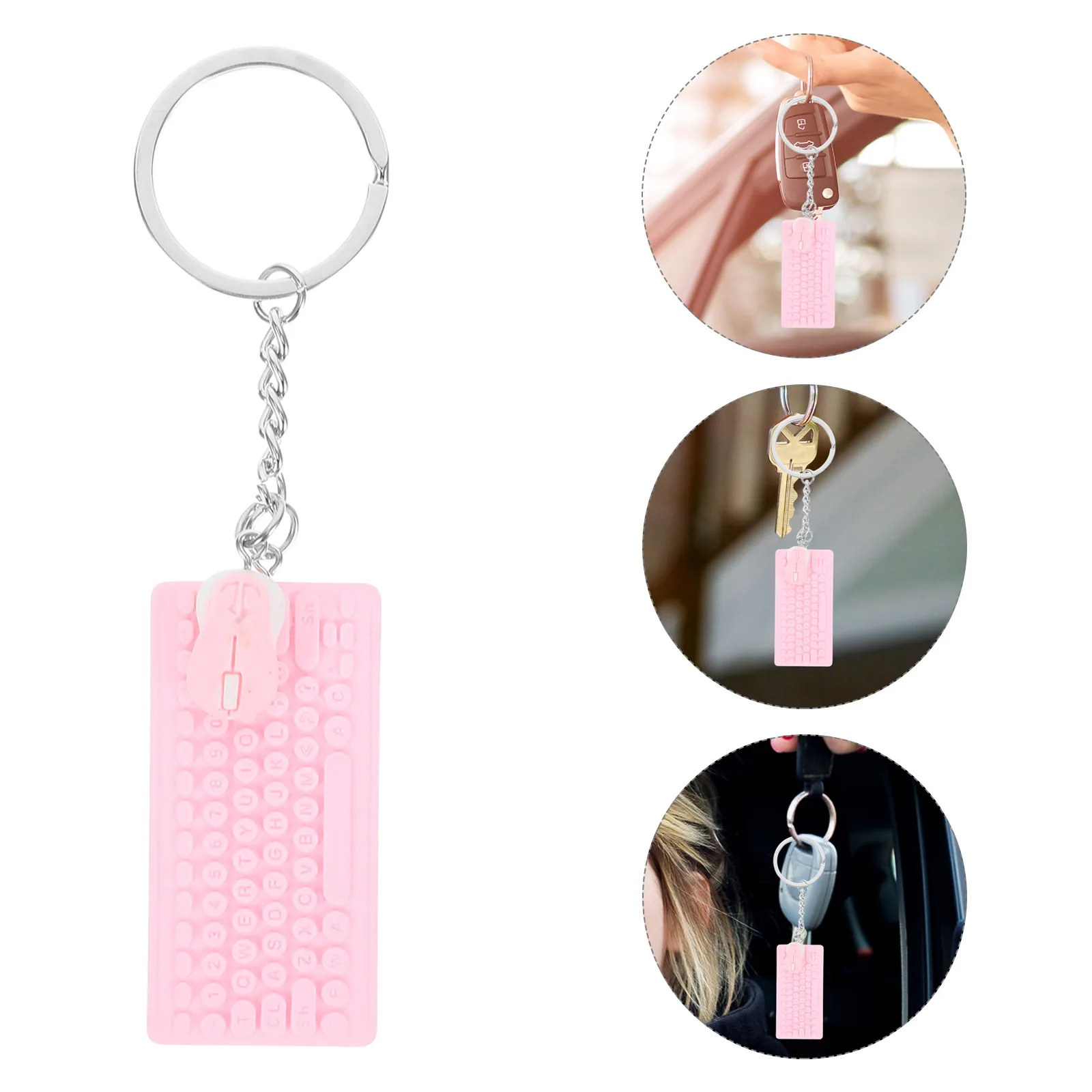 

Cute Mini Keyboard Mouse Creative Charm Durable Stylish Decoration Bag Car Keys Gift Novelty Tech Cute Keychain Backpack Charms