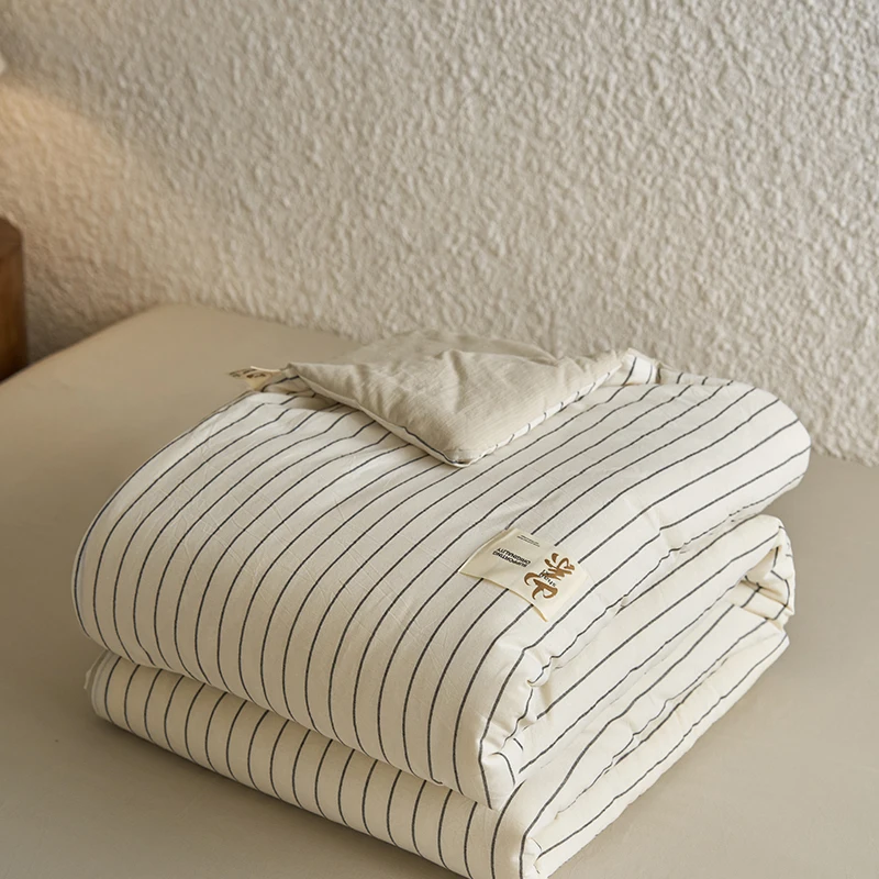 

Комплект одеял из чистого хлопка на лето, осень и зиму, сезон от Ba до школы, новинка 2024, комплект из четырех предметов, односпальная двуспальная кровать, хлопковое одеяло