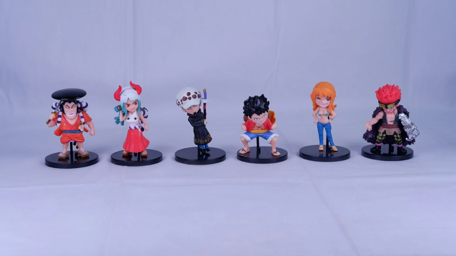 Anime One Piece Wano Country Luffy Nami Kozuki Oden Trafalgar Law Yamato Kid PVC Action Figure Statue Collectible Model Toy Doll