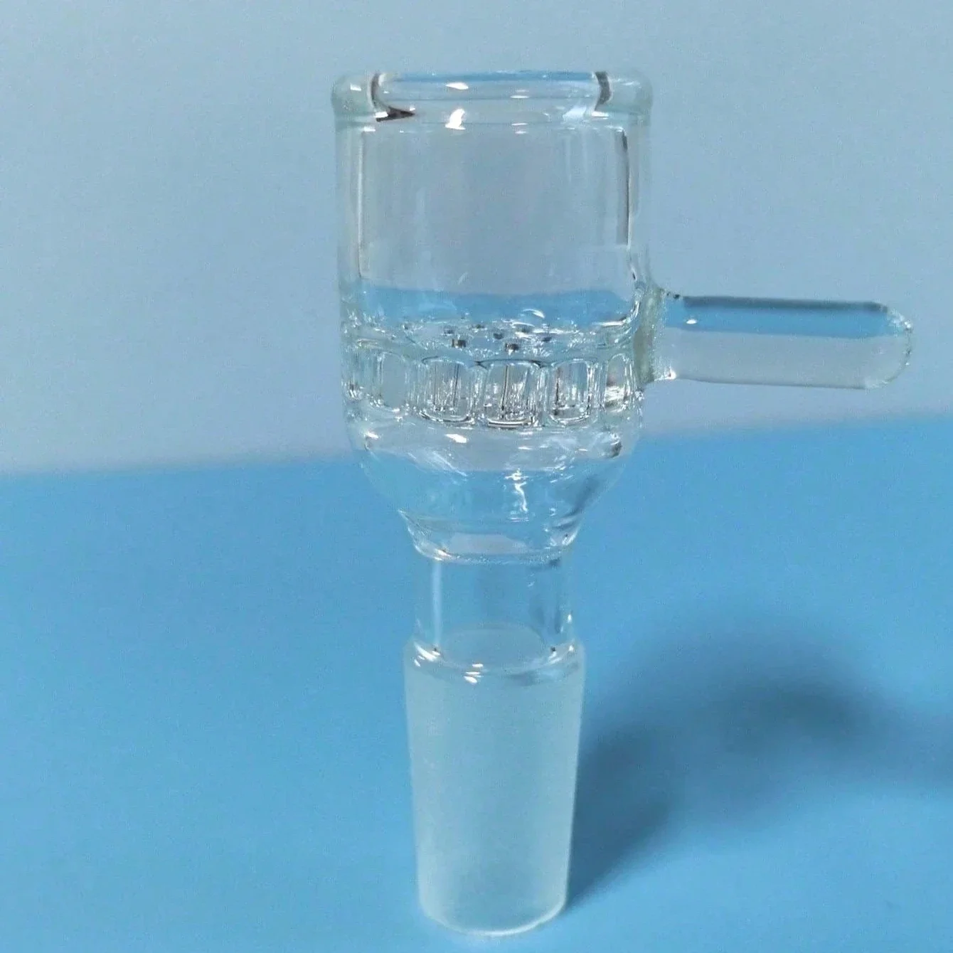 وعاء زجاجي مصنوع يدويًا على شكل قرص العسل الشفاف مقاس 14 مم #3