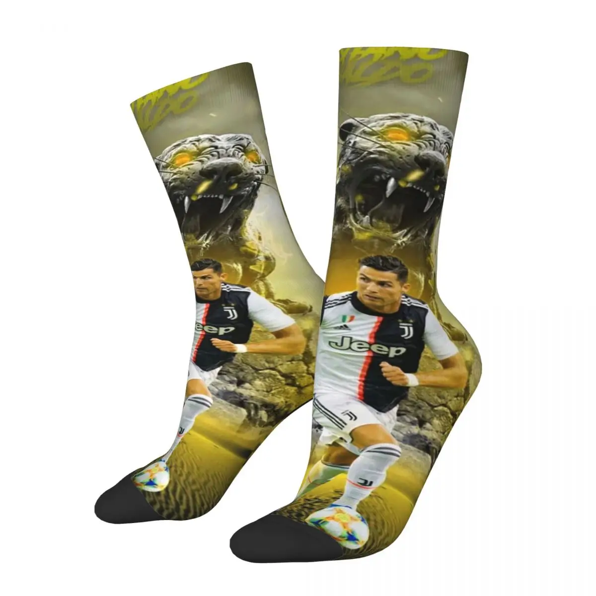 CR7 Cristiano Ronaldo Socks Harajuku Super Soft Stockings All Season Long Socks Accessories for Unisex Christmas Gifts