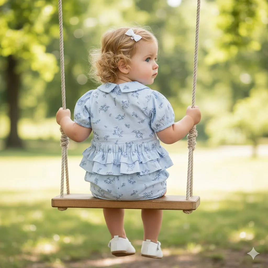 

SeasonSea Baby Print Set for 0-2Y Babies Comfortable Breathable Loungewear Spring Summer Pure Cotton Suit Floral Toddler Set