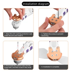 Motor Reinforcement Protective Cover Motor Mount Base Anti-cracking Repair Compatible for Phantom 3 2 3S Drones
