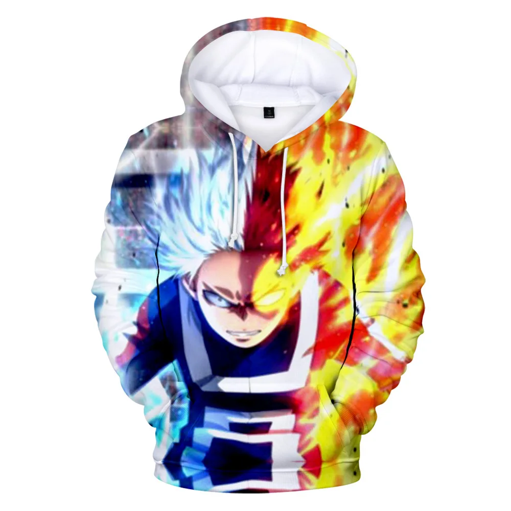 Autumn Spring Sweatshirts Shoto Todoroki 3D Digital Printing Hoodies Men/Women Streetwear Hoodie Casual Pullover Oversized Tops