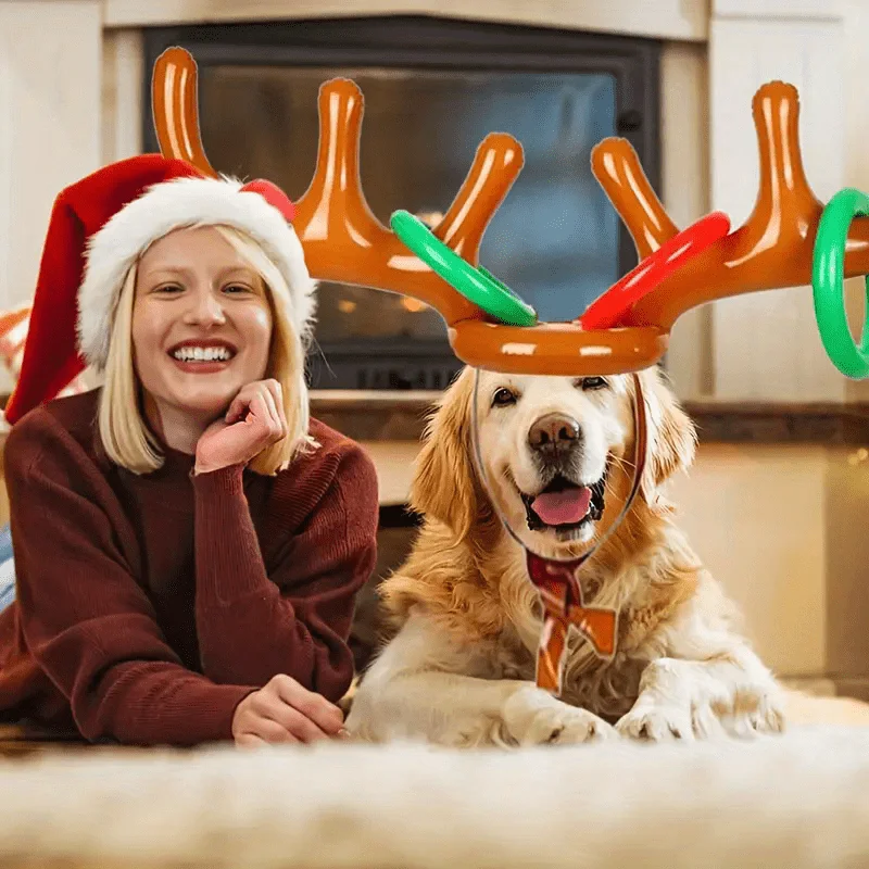 1/2 قطعة نفخ الرنة قرن الوعل الدائري إرم لعبة حفلة مجموعة ألعاب حفلات عيد الميلاد ليلة رأس السنة زينة حفلة عيد ميلاد #5