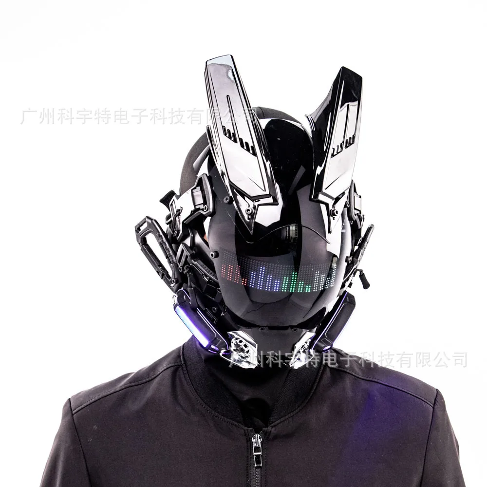 

Маска на Хэллоуин, черная маска робота в стиле киберпанк, потому что черный капюшон, комическое шоу, анфас, красивая маска