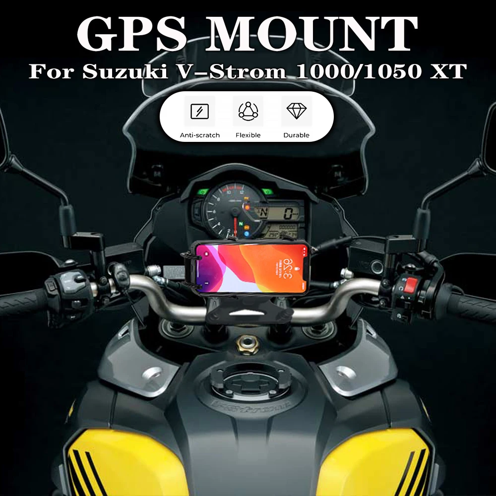 

1000XT Motorcycle Accessories Navigation Phone Bracket GPS Plate Bracket Holder USB For Suzuki V-Strom 1000/1050 XT 2016-2021