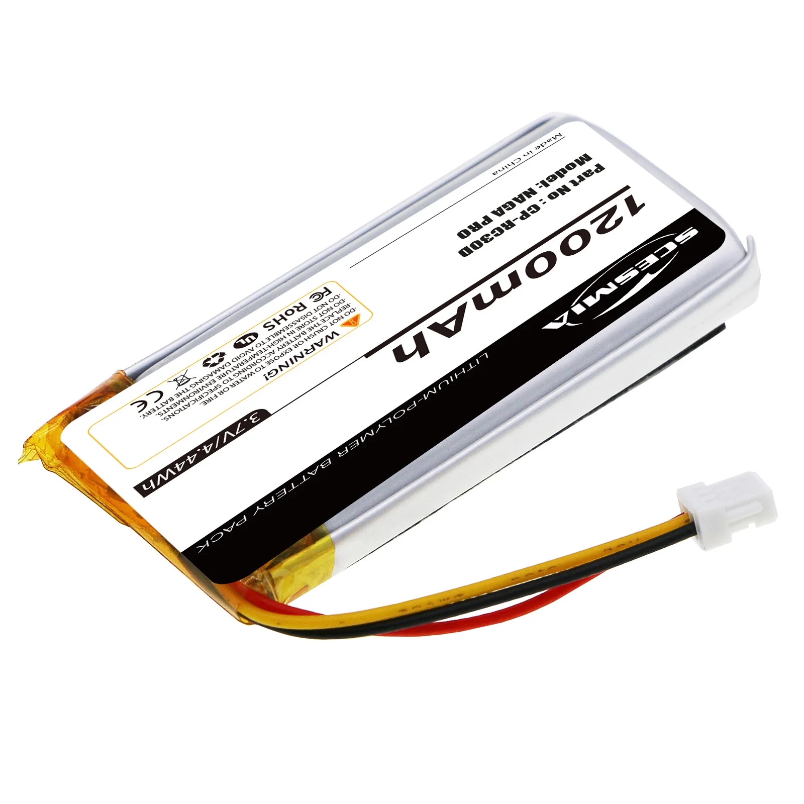 3.7V 1200mAh Keyboard,Mouse Battery CP-RC30D for RAZER NAGA PRO, RZ01-03420, 034200100,BASILISK ULTIMATE,RC30-031701 - view 5