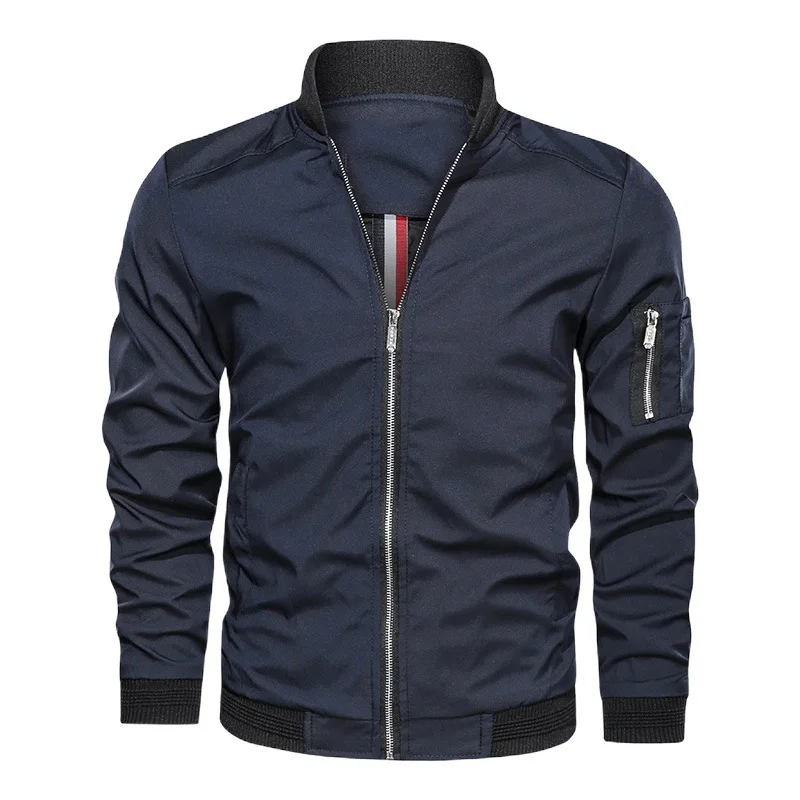 Chaquetas de béisbol para hombre, versión coreana de la tendencia más gruesa, talla grande, informal, primavera y otoño