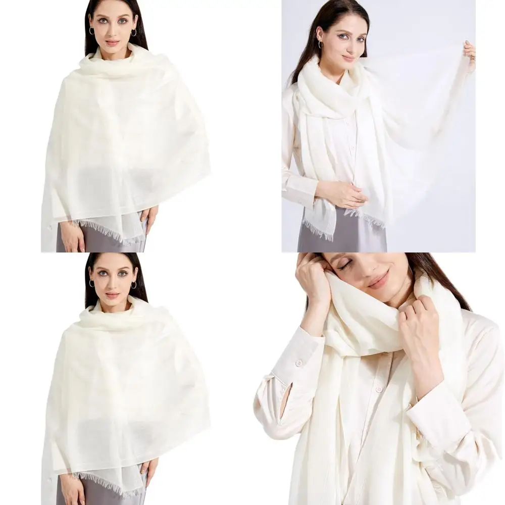

Luxurious Lightweight Cashmere Shawl, 75x35, Ideal for Travelers