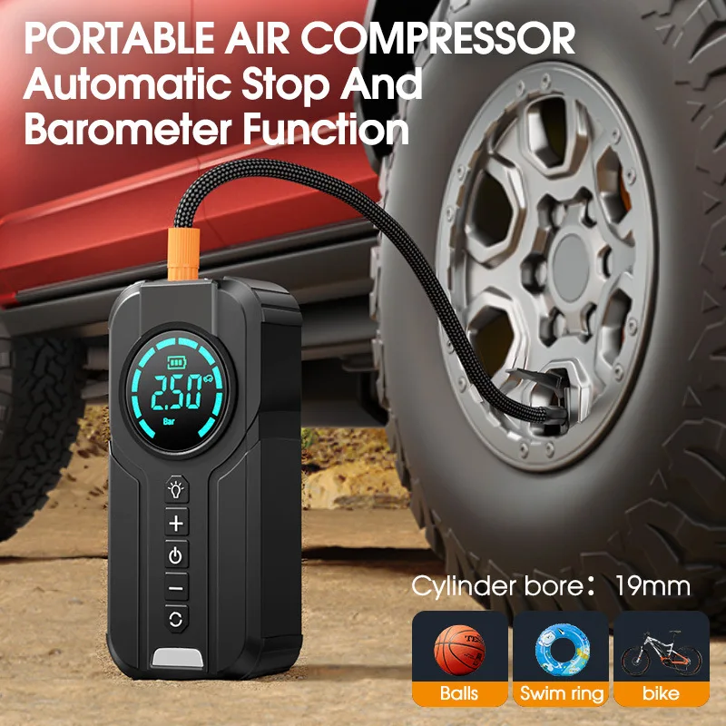 Car Jump Starter Tire Inflator Emergency Start Power Pump