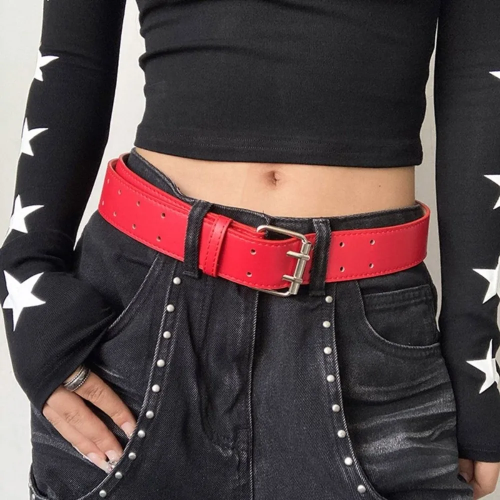New Wide-Leg Design Women Waist Belt Yellow Red for Skirts Waist Support Y2K Design Belt Jeans Waistband Belt Accessories
