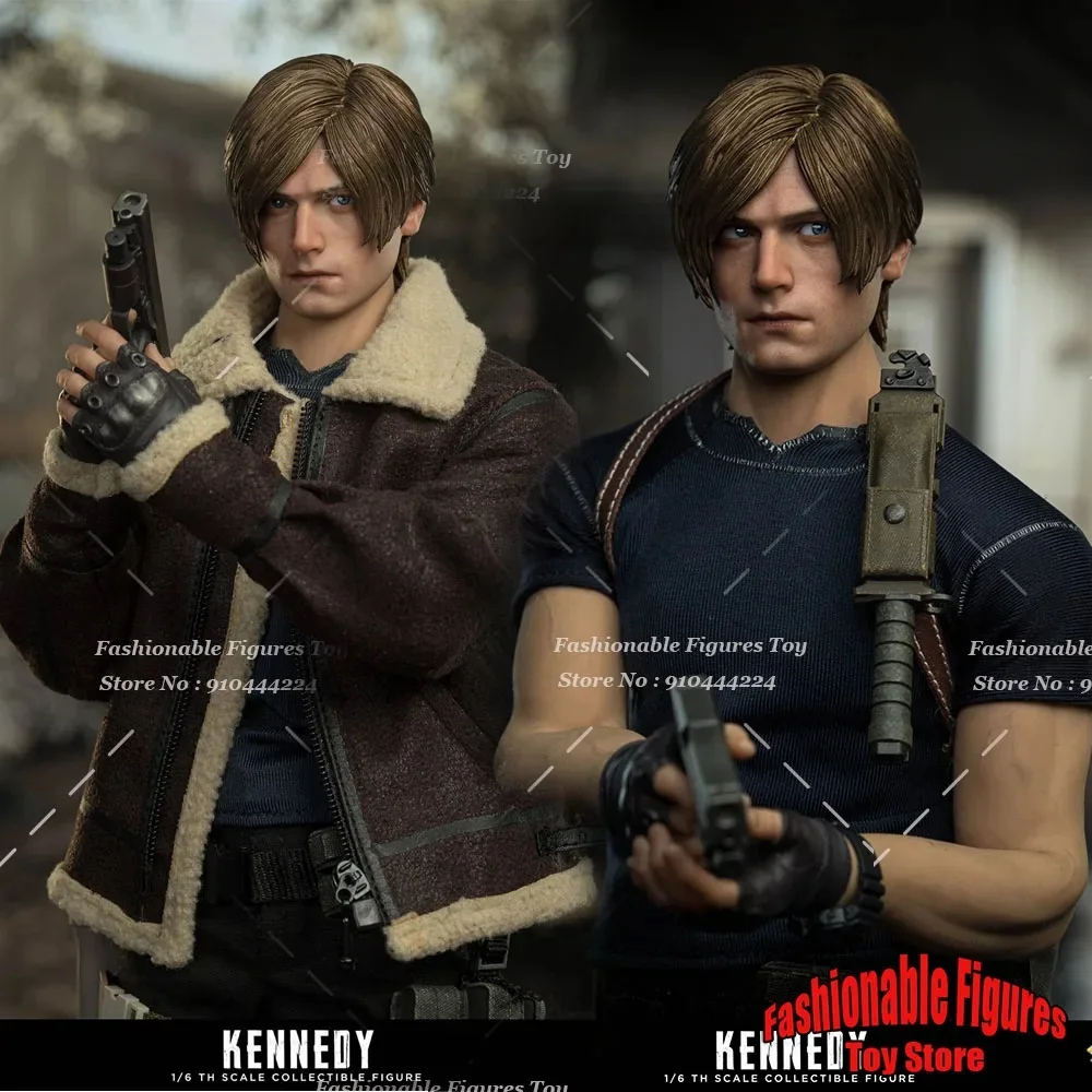 MTTOYS MT017 1/6 hommes soldat beau Leon Kennedy oeil mobile Double tête modèle 12 pouces figurine poupées Collection