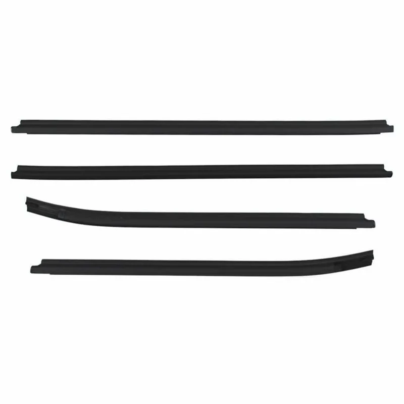 1 Set Car Door Glass Outer Sealing Strip Assembly for Toyota Fortuner 2012-2015 68161-0K010 68164-0K020