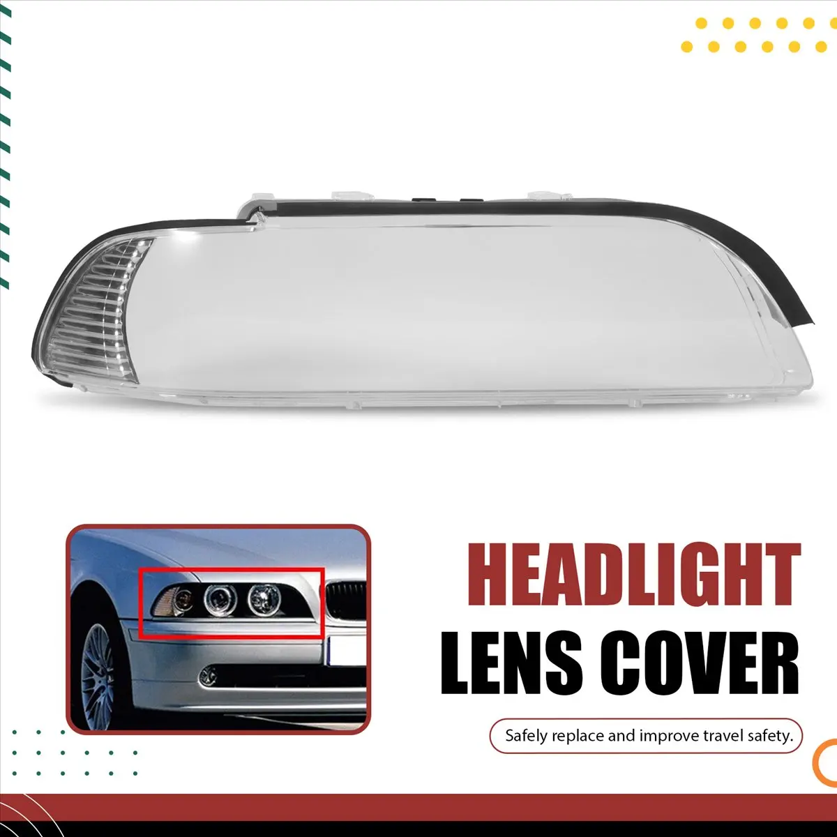 

Для BMW 5SERIES E39 корпус фары автомобиля крышка фары правая основная в автомобильном освещении