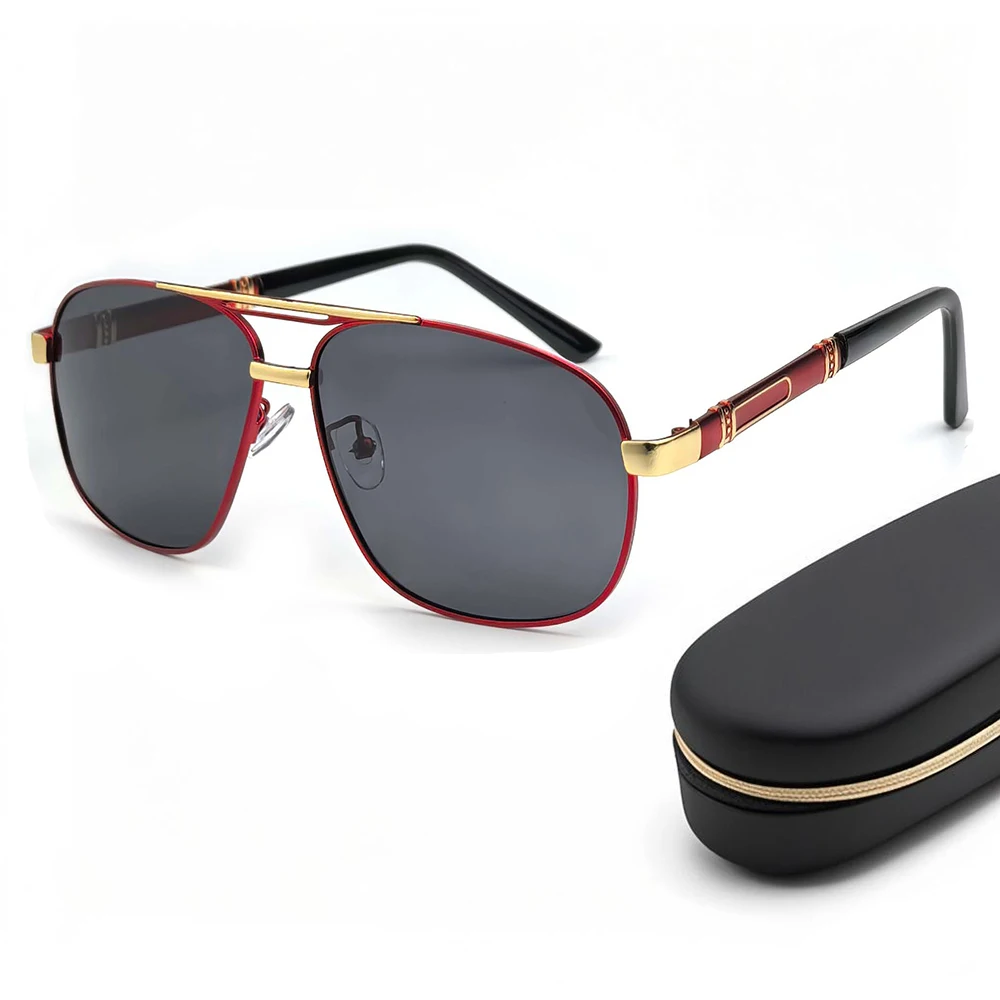

Square Frame Polarized Sunglasses For Men Women Outdoor Sports Cycling Driving Red Glasses Fashion Trend Retro Male Eyewear 2025
