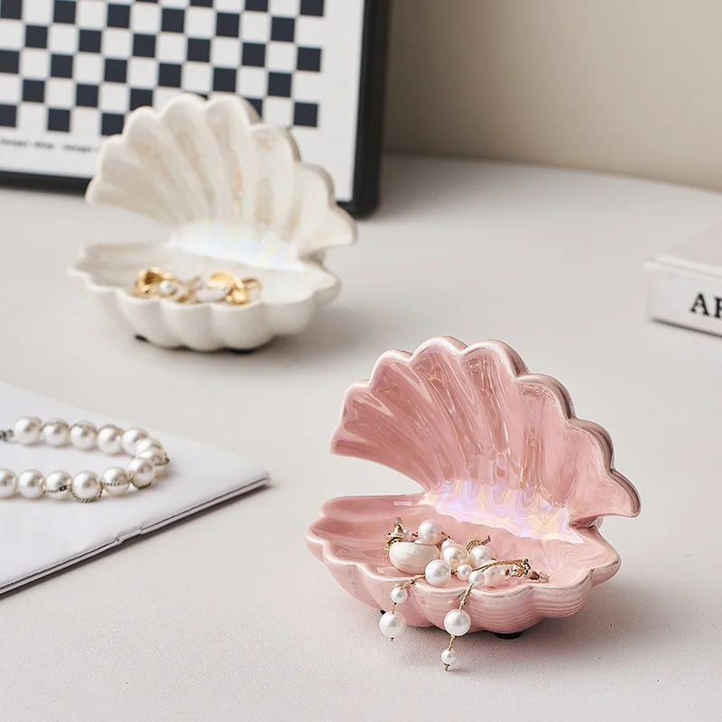 shell key storage desktop women jewelry box girlfriend march 8 birthday gift souvenirs wedding gifts for guests party favors