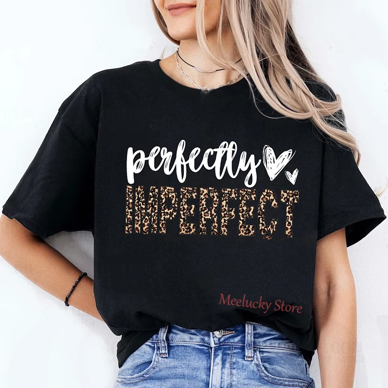 Perfect letter print minimalist summer women's top, refreshing and loose Korean version women's T-shirt