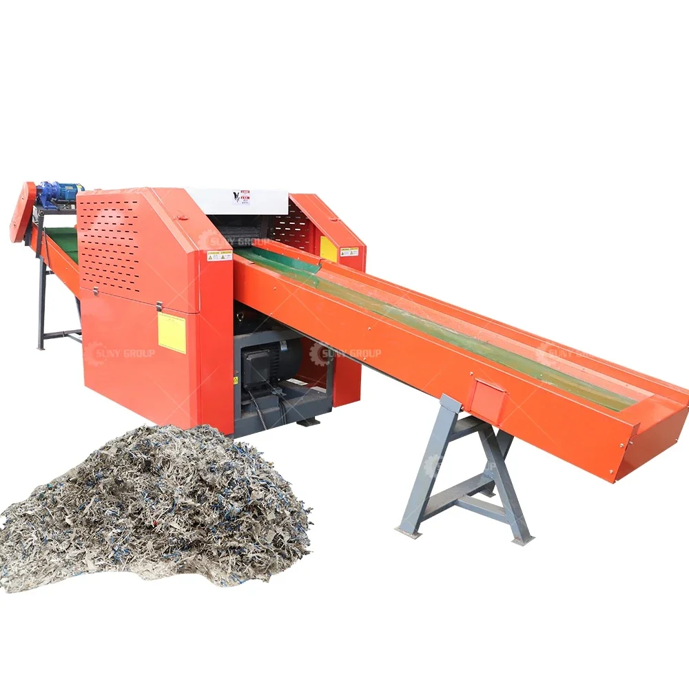 Hot Sale Scrap Clothing Shredder Machine Waste Fabric Nylon Fiber Cutting Machine