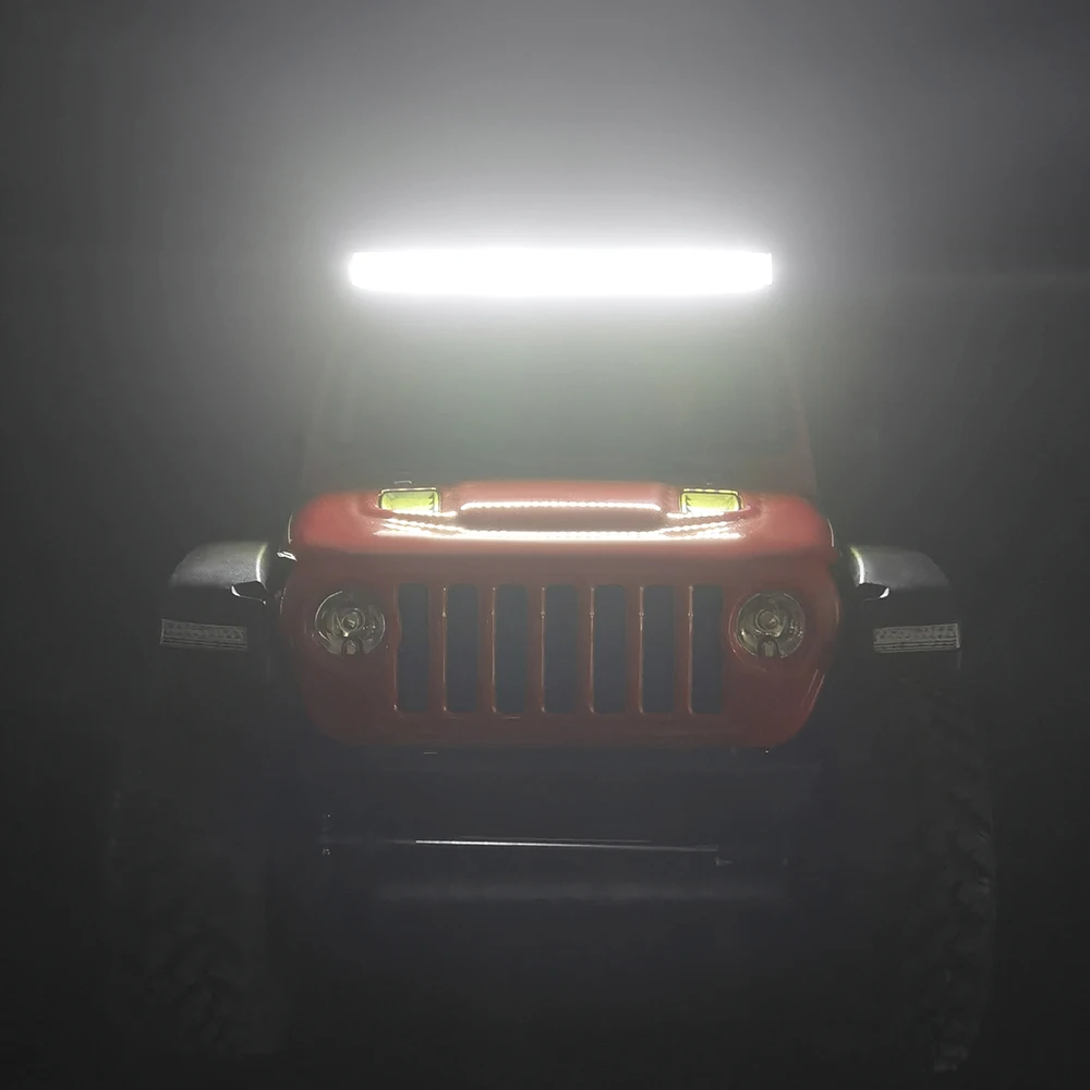 AXSPEED 36 LED Lampada da tetto Barra luminosa super luminosa per Axial SCX10 I III JEEP Wrangler Gladiator TRX-4 1/10 RC Crawler Modello di auto