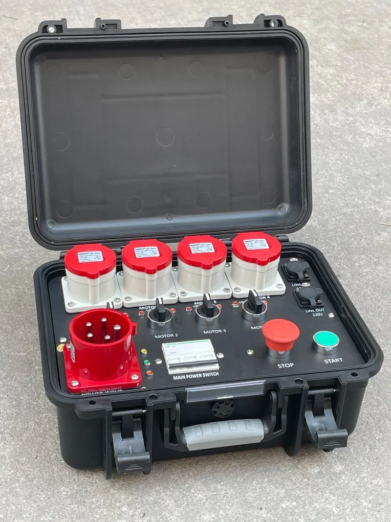 Intelligente Steuerung 4CH/8CH/12CH Bühnen-Elektro-Hebezeug-Controller mit Not-Aus-Taste