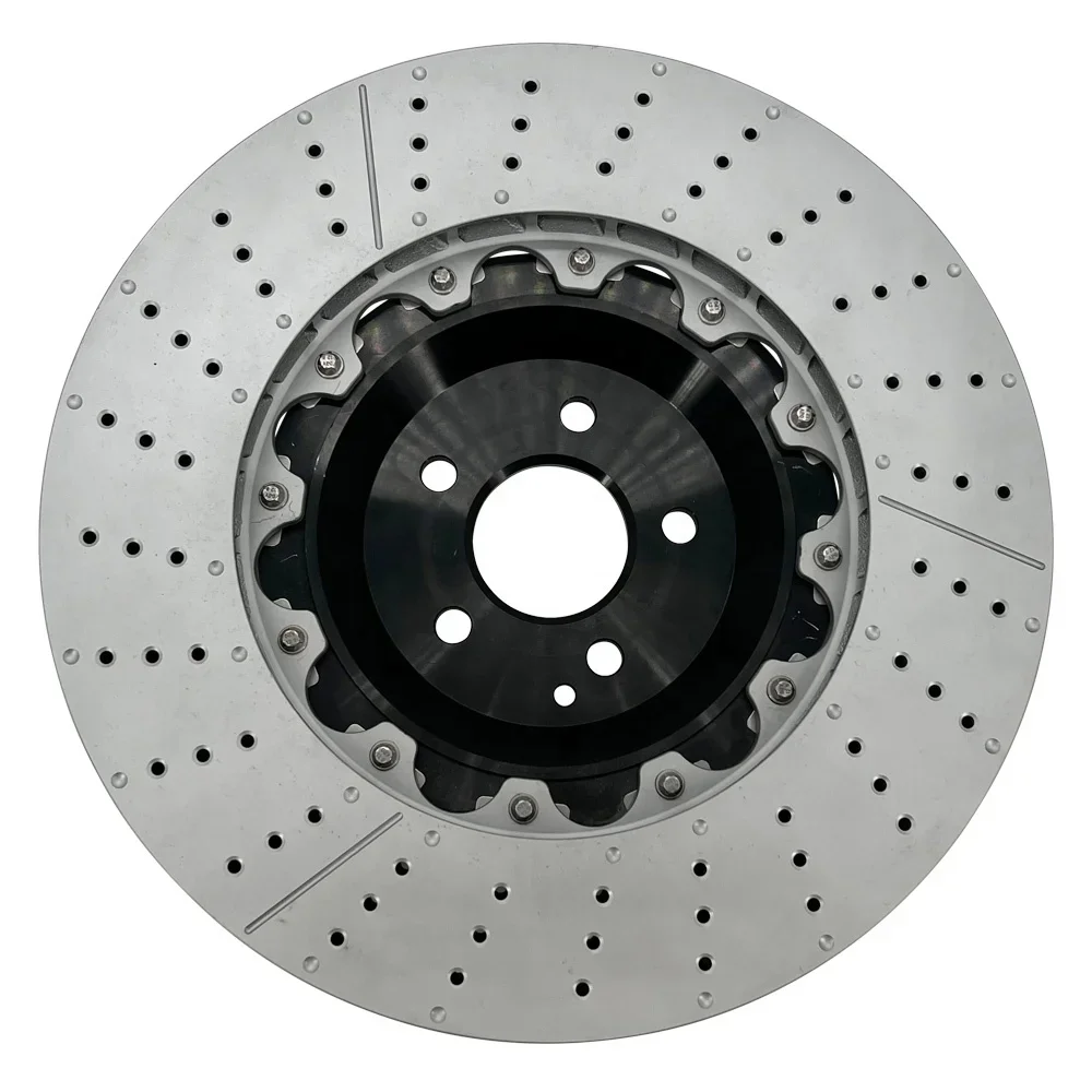 2 Pieces Rotor Full Float Front Brake Disc for Mercedes Benz AMG GT S OE A2304211212 390x36MM