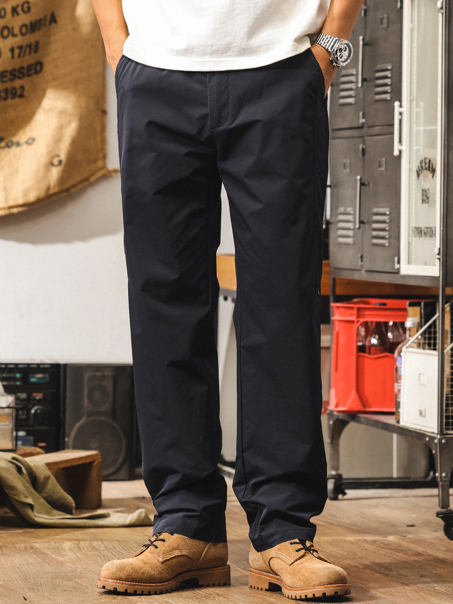 

Мужские уличные брюки с флисовой подкладкой, свободного прямого кроя, повседневные, износостойкие, для походов и альпинизма, новинка 2025 года от модного бренда