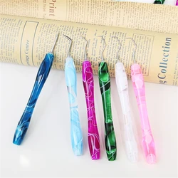 Resin Handmade Vinyl Weeding Tool Kit Double Headed Pen with 1x Metal Stainless Steel Pin Hooks for Embossing Diamond Art Pen