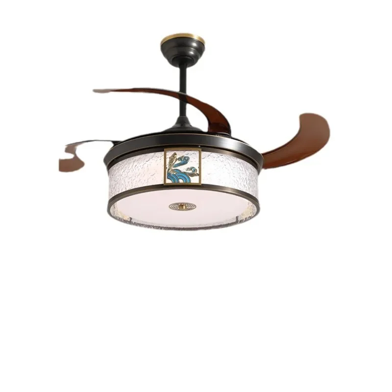 

New Chinese Ceiling Fan Light, Invisible, Dining Room, Fan Light, Bedroom