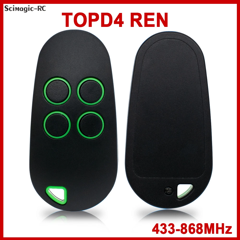 ПУЛЬТ ДУ TOP D4REN 806TS-0290 D2REN для гаражных ворот 433,92 - 868,35 МГц Контроллер открывателя гаражных ворот ручной передатчик