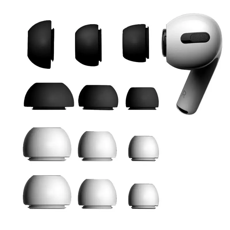 3 Pairs Earbud For AirPods Pro Pro 2 Wireless Bluetooth Earphones Silicone Replacement Ear Tips In-Ear Ear Caps For Airpods Pro2