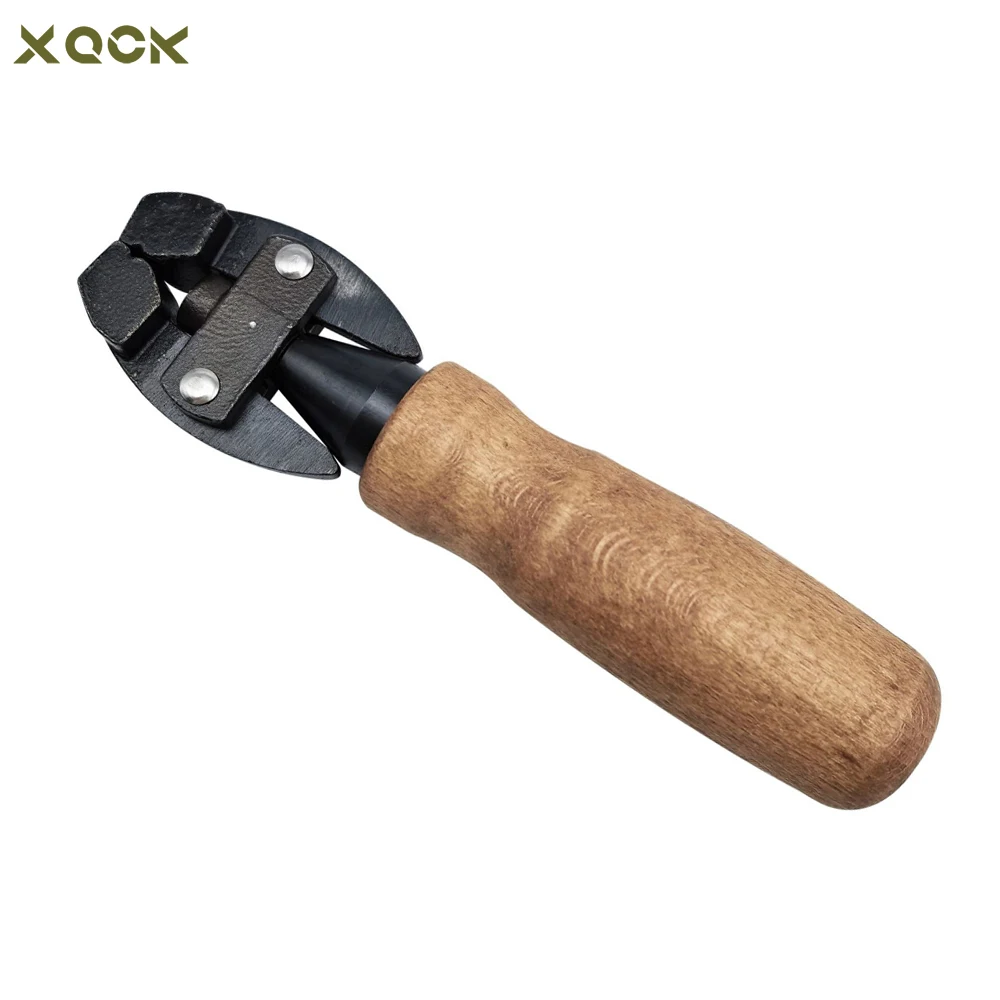 Adjustable Hand Vise with Rotating Wooden Handle for Jewellery DIY Craft High Carbon Steel Metal Forming Tool Jewelry Tools