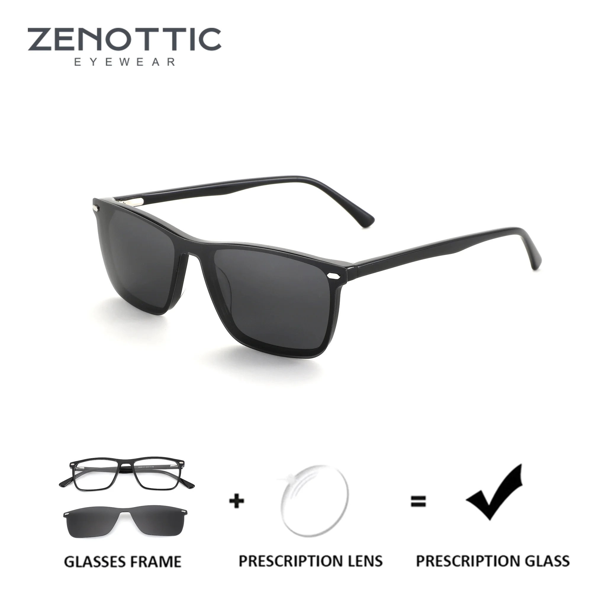 zenottic-xs-サイズ-メンズ-スクエア-アセテート-クリップオン度付きメガネ-フォトクロミック光学レンズ-カスタムレシピ付き