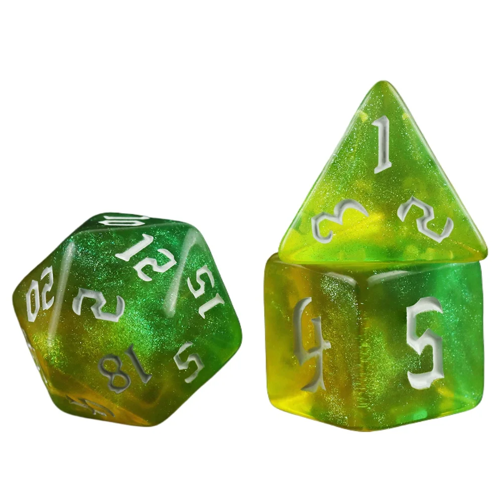 

DND игровые кости 7 шт. набор многогранных кубиков D4-D20 DND ролевая игра COC аксессуары для настольных игр