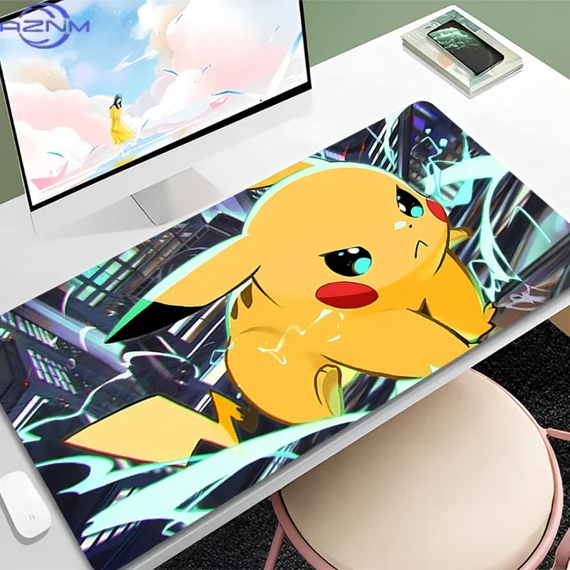 Mouse Pad P-Pokemon Gengar XL Lockedge Large Gaming Accessories Computer Gamer Keyboard Mouse Mat Desk Mousepad For Csgo