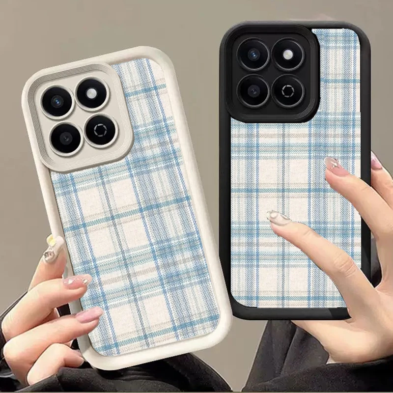 Sky Blue Linen Patt…