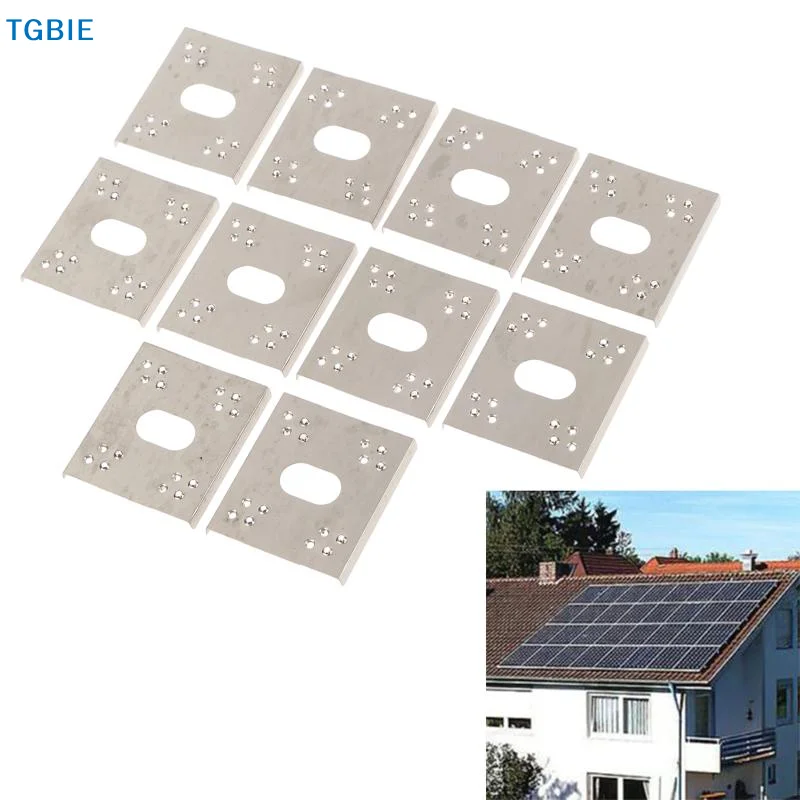 【TL】10/30/50pcs Solar Panel PV Grounding Clip Washer Spacer C-Shaped Solar Panel Grounding Clip Gasket Fits Photovoltaic Systems